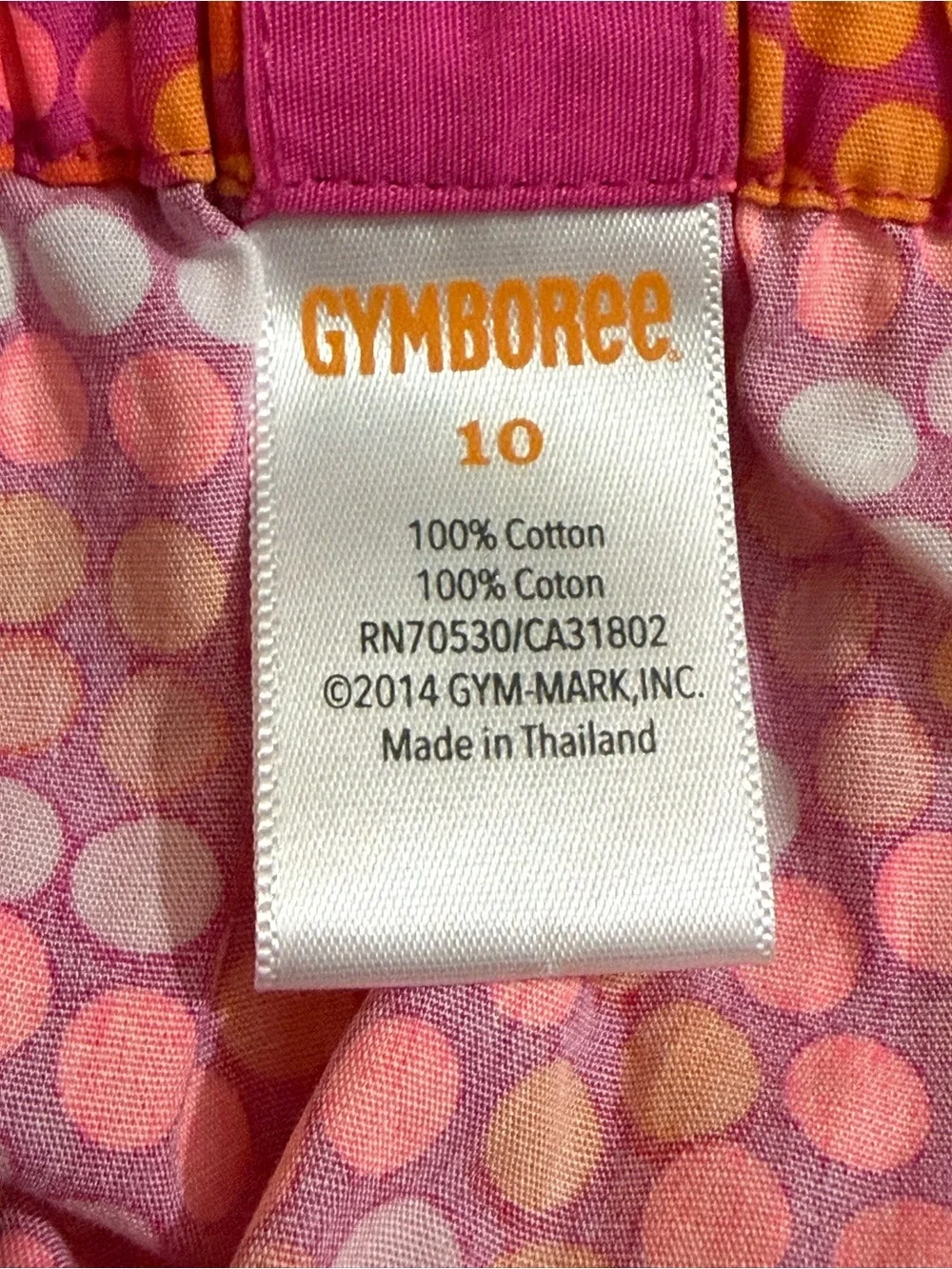 Gymboree Hot Pink Polka Spiral Tank Top
